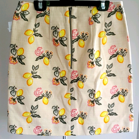 Loft Outlet Lemon Pattern Skirt. - Picture 2 of 4